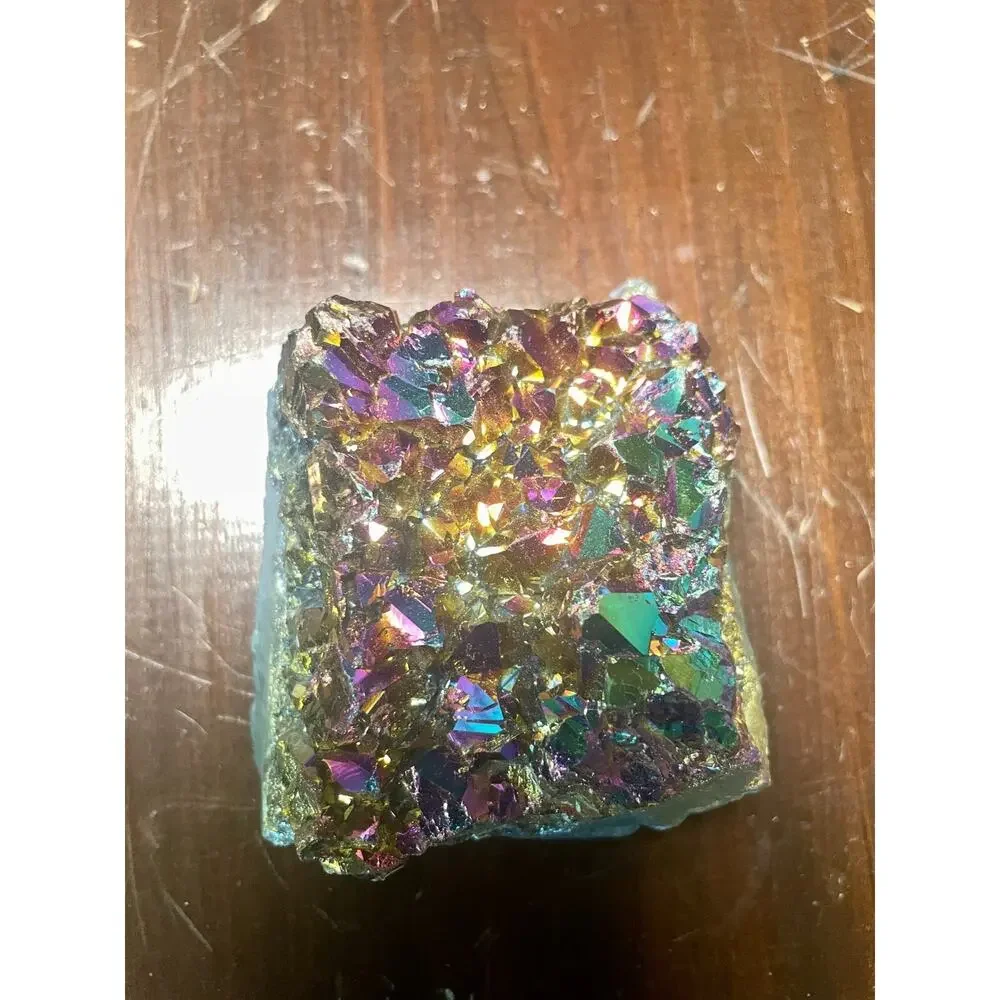 Titanium Aura Quartz Cluster - 386 Grams (13.6 oz)